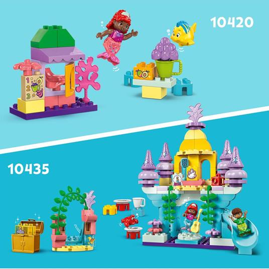 LEGO DUPLO Disney 10435 Il Magico Palazzo Sottomarino di Ariel, Giochi per Bambini 2+, Castello Giocattolo della Sirenetta - 5