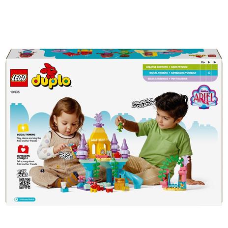 LEGO DUPLO Disney 10435 Il Magico Palazzo Sottomarino di Ariel, Giochi per Bambini 2+, Castello Giocattolo della Sirenetta - 8
