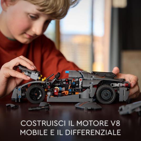 LEGO Technic 42173 Hypercar Koenigsegg Jesko Absolut Grigia, Modellino di Auto da Costruire, Macchina Giocattolo Bambini 10+ - 3