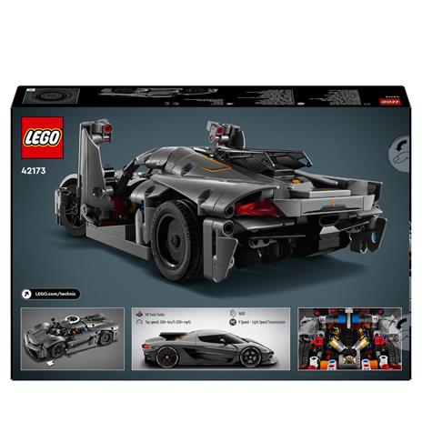 LEGO Technic 42173 Hypercar Koenigsegg Jesko Absolut Grigia, Modellino di Auto da Costruire, Macchina Giocattolo Bambini 10+ - 8