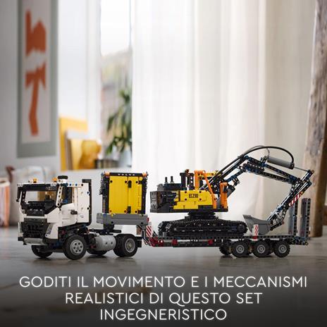 LEGO Technic 42175 Autocarro Volvo FMX ed Escavatore Elettrico EC230, Veicoli Giocattolo da Costruire, Regalo per Bambini 10+ - 7