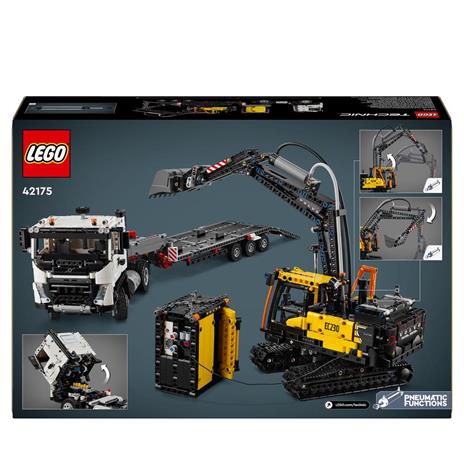 LEGO Technic 42175 Autocarro Volvo FMX ed Escavatore Elettrico EC230, Veicoli Giocattolo da Costruire, Regalo per Bambini 10+ - 9