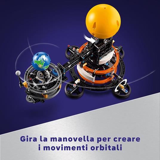 LEGO Technic 42179 Pianeta Terra e Luna in Orbita Giochi Spaziali per Bambini 10+ Sistema Solare da Costruire con Rotazione - 4