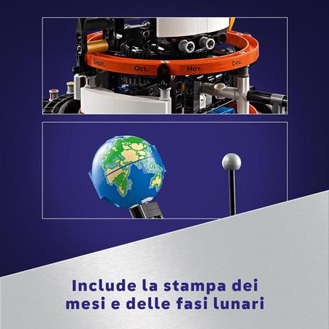 LEGO Technic 42179 Pianeta Terra e Luna in Orbita Giochi Spaziali per Bambini 10+ Sistema Solare da Costruire con Rotazione - 5