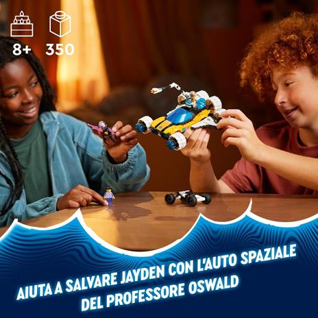 LEGO DREAMZzz 71475 L’Auto Spaziale del Professor Oswald, Salva Jayden con il Veicolo Trasformabile, Regalo per Bambini 8+ Anni - 2