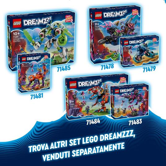 LEGO DREAMZzz 71481 Gli Animali da Sogno di Izzie, Uovo Magico Ricostruibile in 3 Figure Giocattolo, Giochi per Bambini 8+ - 8