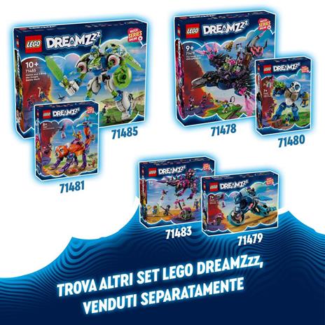 LEGO DREAMZzz 71483 Le Creature da Incubo della Mai-Strega con Minifigure e Animali Giocattolo, Giochi Creativi per Bambini 9+ - 8