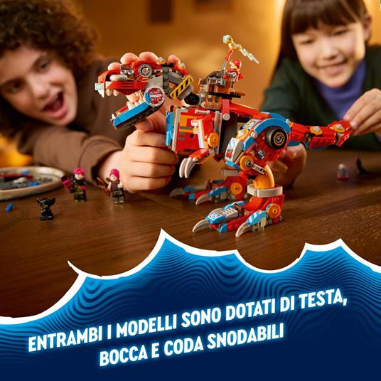 LEGO DREAMZzz 71484 Dinosauro Robot C-Rex di Cooper, Action Figure di T.Rex Giocattolo Trasformabile, Giochi per Bambini 9+ - 5