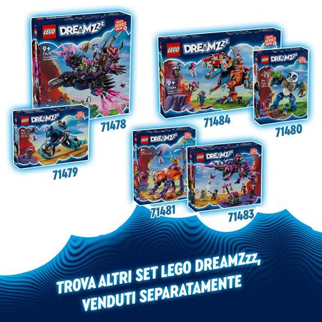 LEGO DREAMZzz 71484 Dinosauro Robot C-Rex di Cooper, Action Figure di T.Rex Giocattolo Trasformabile, Giochi per Bambini 9+ - 8