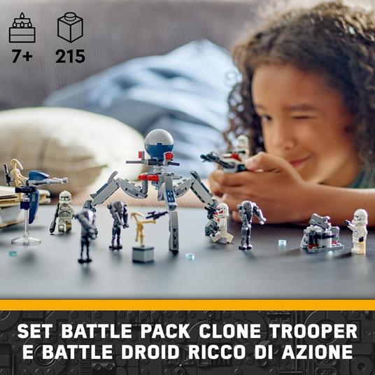 LEGO Star Wars 75372 Battle Pack Clone Trooper e Battle Droid con