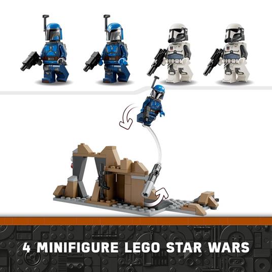 LEGO Star Wars 75373 Battle Pack Agguato su Mandalore, Gioco d'Avventura per Bambini 6+ con 4 Personaggi con Armi e Jetpack - 5