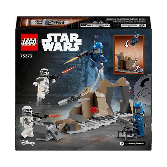 LEGO Star Wars 75373 Battle Pack Agguato su Mandalore, Gioco d'Avventura per Bambini 6+ con 4 Personaggi con Armi e Jetpack - 10