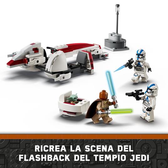 LEGO Star Wars 75378 La Fuga del BARC Speeder, Giocattolo dal Film The Mandalorian, Giochi Bambini 8+ con Grogu (Baby Yoda) - 5