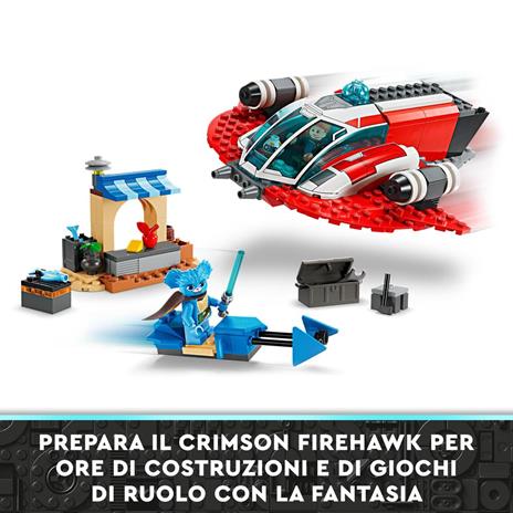 LEGO Star Wars 75384 The Crimson Firehawk Starter Set con Astronave Giocattolo Speeder Bike e 3 Personaggi Regalo Bambini 4+ - 3