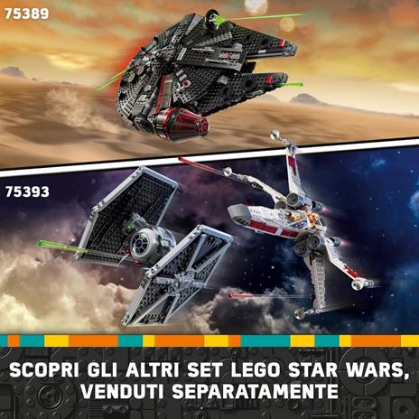 LEGO Star Wars 75388 Starfighter di Jedi Bob, Astronave Giocattolo da Costruire con 2 Minifigure, Giochi per Bambini 8+ - 7