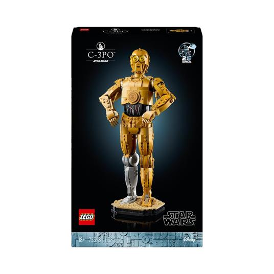 LEGO Star Wars 75398 C-3PO, Modellino di Droide da Costruire per Adulti da Collezione, Idea Regalo per Uomo, Donna, Lui o Lei