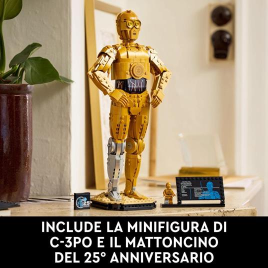 LEGO Star Wars 75398 C-3PO, Modellino di Droide da Costruire per Adulti da Collezione, Idea Regalo per Uomo, Donna, Lui o Lei - 5