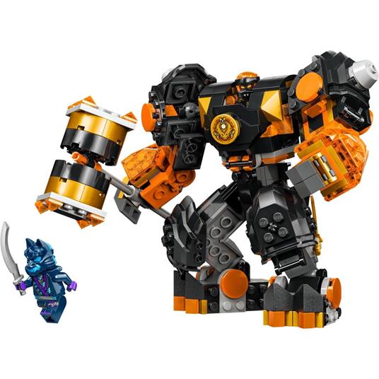 LEGO NINJAGO 71806 Mech Elemento di Terra di Cole, Giochi per Bambini da 7+, Action Figure Personalizzabile con 2 Minifigure - 7