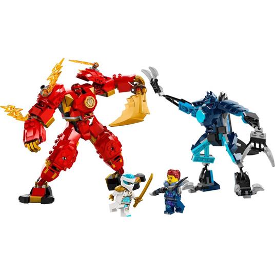 LEGO NINJAGO 71808 Mech Elemento Fuoco di Kai, Giochi per Bambini di 7+ Anni con 2 Action Figure da Costruire e 4 Minifigure - 7