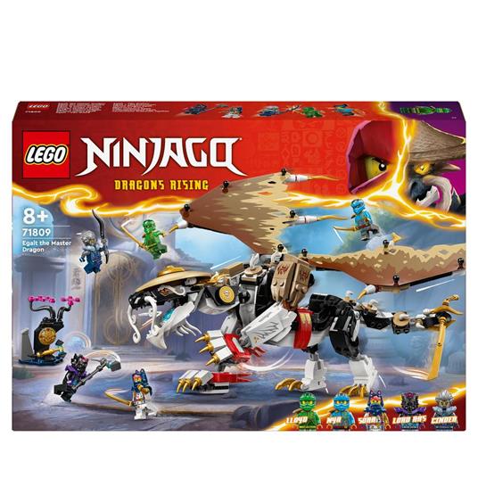 LEGO NINJAGO 71809 Egalt il Drago Maestro, Giocattolo con Action Figure  Snodabile, Giochi per Bambini di 8+ con 5 Minifigure - LEGO - Ninjago - TV  & Movies - Giocattoli | IBS