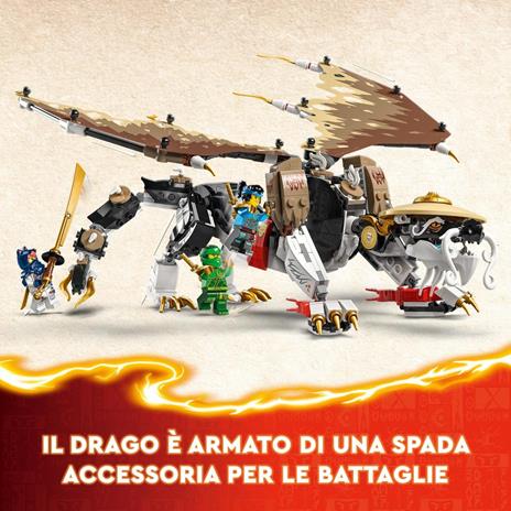 LEGO NINJAGO 71809 Egalt il Drago Maestro, Giocattolo con Action Figure Snodabile, Giochi per Bambini di 8+ con 5 Minifigure - 4