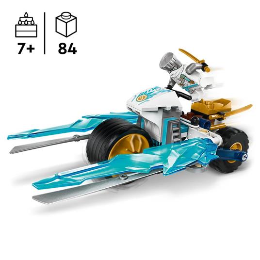 LEGO NINJAGO 71816 Moto di Ghiaccio di Zane, Veicolo Giocattolo da Costruire con 1 Minifigure, Gioco d'Azione per Bambini 7+ - 3