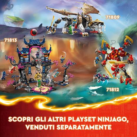 LEGO NINJAGO 71819 Santuario della Pietra del Drago Giocattolo Giochi per Bambini 13+ 6 Minifigure e Campo di Addestramento - 7