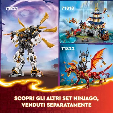 LEGO NINJAGO 71820 Ninja Cingolato del Team Ninja, Veicolo Giocattolo 4 in 1, Giochi d'Avventura per Bambini 9+, Idea Regalo - 7