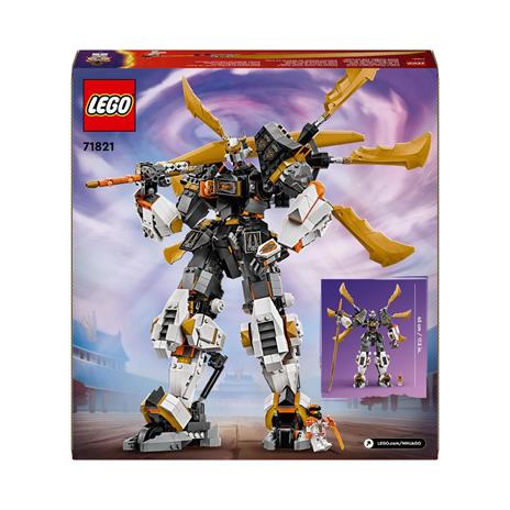 LEGO NINJAGO 71821 Mech Drago Titanio di Cole, Grande Set di Giochi per Bambini 12+ con Spada Giocattolo e 1 Minifigure - 9