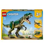 LEGO Creator 3 in 1 31151 T. Rex, Dinosauro Giocattolo Trasformabile in Triceratopo e Pterodattilo, Giochi per Bambini 9+