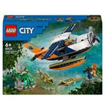 LEGO City 60425 Idrovolante dell’Esploratore della Giungla, Aereo Giocattolo con 2 Minifigure e 3 Animali, Giochi Bambini 6+