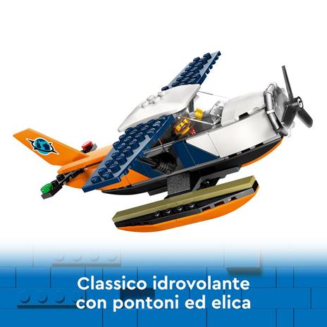LEGO City 60425 Idrovolante dell’Esploratore della Giungla, Aereo Giocattolo con 2 Minifigure e 3 Animali, Giochi Bambini 6+ - 3