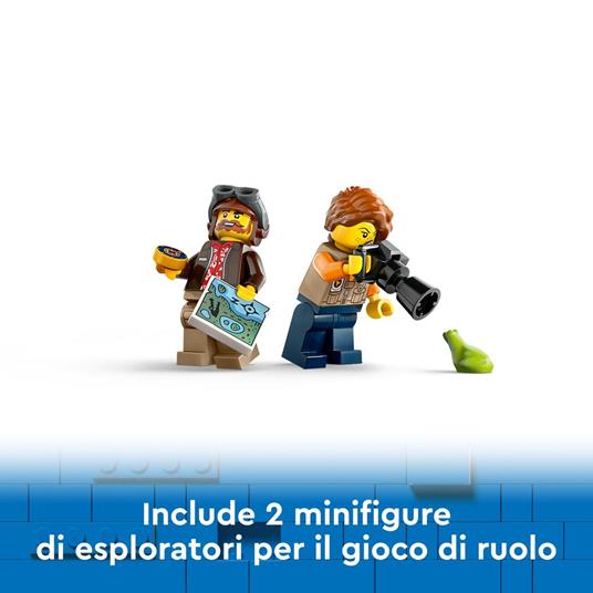 LEGO City 60425 Idrovolante dell’Esploratore della Giungla, Aereo Giocattolo con 2 Minifigure e 3 Animali, Giochi Bambini 6+ - 6