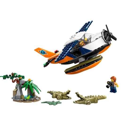 LEGO City 60425 Idrovolante dell’Esploratore della Giungla, Aereo Giocattolo con 2 Minifigure e 3 Animali, Giochi Bambini 6+ - 8