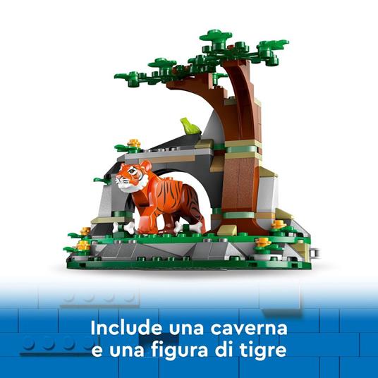 LEGO City 60426 Fuoristrada dell'Esploratore della Giungla, Camion Giocattolo con Minifigure e Tigre, Giochi per Bambini 6+ - 5
