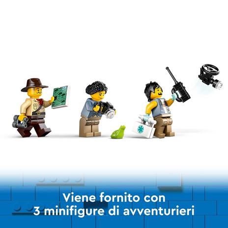 LEGO City 60426 Fuoristrada dell'Esploratore della Giungla, Camion Giocattolo con Minifigure e Tigre, Giochi per Bambini 6+ - 6