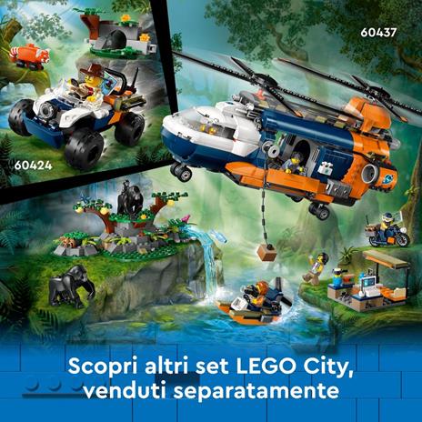 LEGO City 60426 Fuoristrada dell'Esploratore della Giungla, Camion Giocattolo con Minifigure e Tigre, Giochi per Bambini 6+ - 7