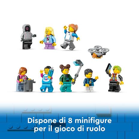 LEGO City 60421 Montagne Russe di Robot World, Parco Giochi per Bambini 8+ Anni da Costruire con Mech Giocattolo Snodabile - 6