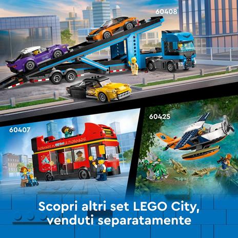 LEGO City 60421 Montagne Russe di Robot World, Parco Giochi per Bambini 8+ Anni da Costruire con Mech Giocattolo Snodabile - 7