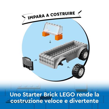 LEGO City 60435 Autogrù e Officina Auto Sportive Giocattolo, Giochi da Meccanico Bambini 4+ con Camion e Macchina da Costruire - 5