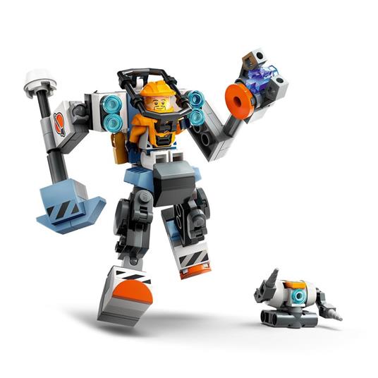 LEGO City 60428 Mech di Costruzione Spaziale, Giochi per Bambini di 6+ Anni, Tuta Snodabile con Minifigure e Robot Giocattolo - 4