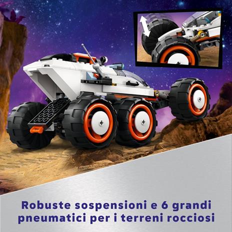 LEGO City 60431 Rover Esploratore Spaziale e Vita Aliena Giochi per Bambini 6+ con 2 Minifigure di Astronauti Robot 2 Alieni - 3