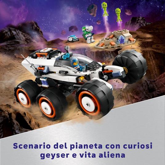 LEGO City 60431 Rover Esploratore Spaziale e Vita Aliena Giochi per Bambini 6+ con 2 Minifigure di Astronauti Robot 2 Alieni - 4