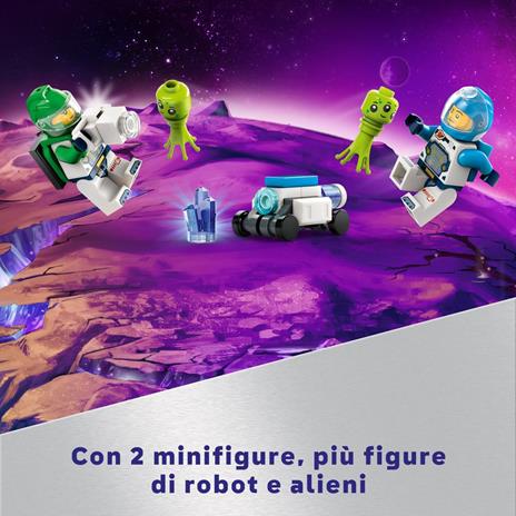 LEGO City 60431 Rover Esploratore Spaziale e Vita Aliena Giochi per Bambini 6+ con 2 Minifigure di Astronauti Robot 2 Alieni - 5