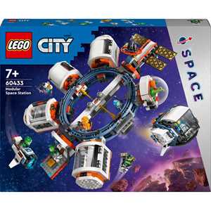 Giocattolo LEGO City 60433 Stazione Spaziale Modulare, Modellino da Costruire per Collegare Astronavi e Moduli Gioco per Bambini da 7+ LEGO