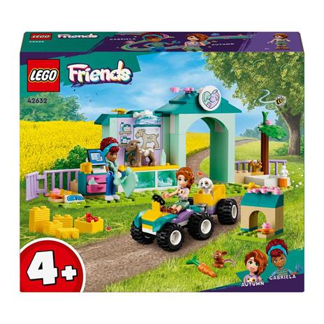LEGO Friends 42632 La Clinica Veterinaria degli Animali della Fattoria Giochi Bambini 4+ con Personaggi e Trattore Giocattolo