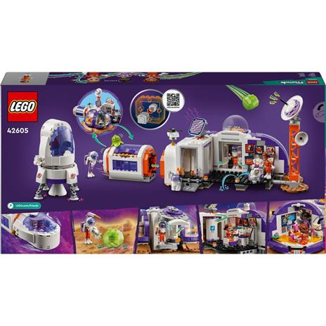 LEGO Friends 42605 la Base Spaziale su Marte e Razzo, Giochi per Bambini di 8+ Anni con 4 Mini Bamboline, Rover e Accessori - 9