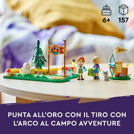 LEGO Friends 42622 Tiro con l'Arco al Campo Avventure, Giochi Sportivi per Bambini 6+ con Frecce Giocattolo e 2 Mini Bamboline - 2