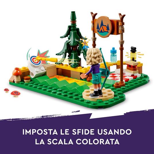 LEGO Friends 42622 Tiro con l'Arco al Campo Avventure, Giochi Sportivi per Bambini 6+ con Frecce Giocattolo e 2 Mini Bamboline - 5