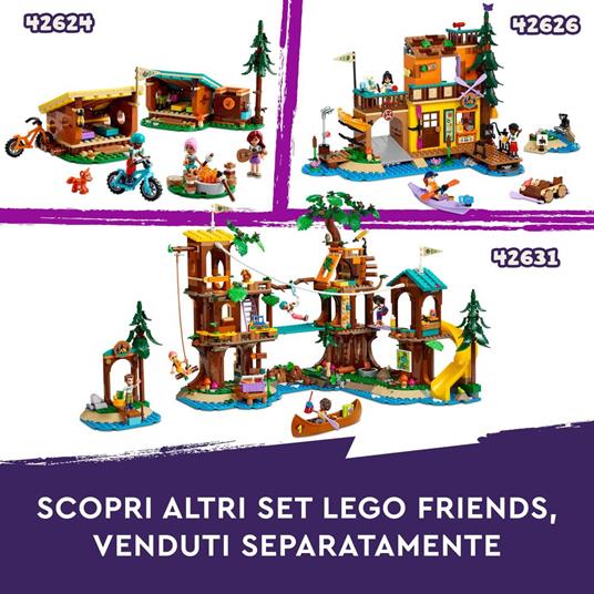 LEGO Friends 42622 Tiro con l'Arco al Campo Avventure, Giochi Sportivi per Bambini 6+ con Frecce Giocattolo e 2 Mini Bamboline - 6